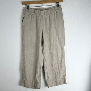 J. Jill Pure Linen 100% Linen CropPant Lagenlook Small Petite
